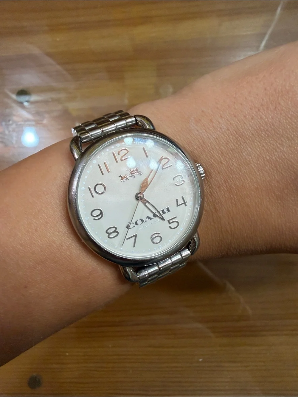Coach Silver Links Watch